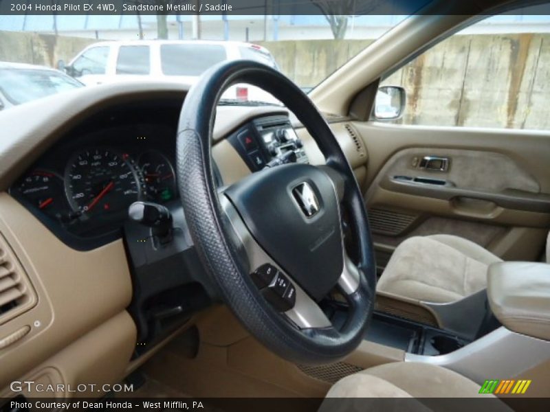 Sandstone Metallic / Saddle 2004 Honda Pilot EX 4WD