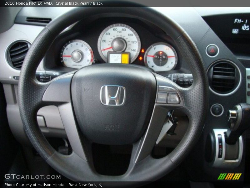 Crystal Black Pearl / Black 2010 Honda Pilot LX 4WD