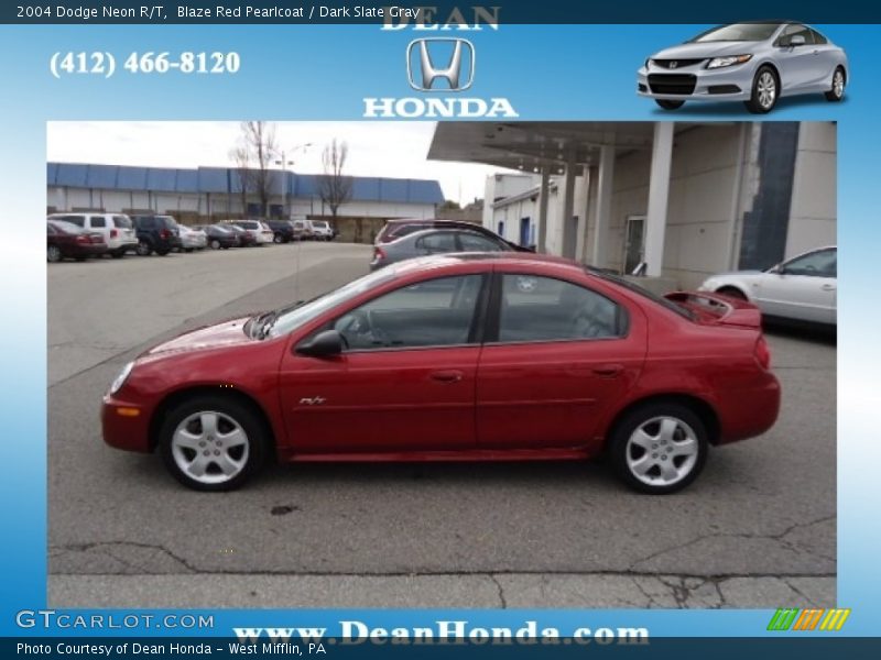 Blaze Red Pearlcoat / Dark Slate Gray 2004 Dodge Neon R/T