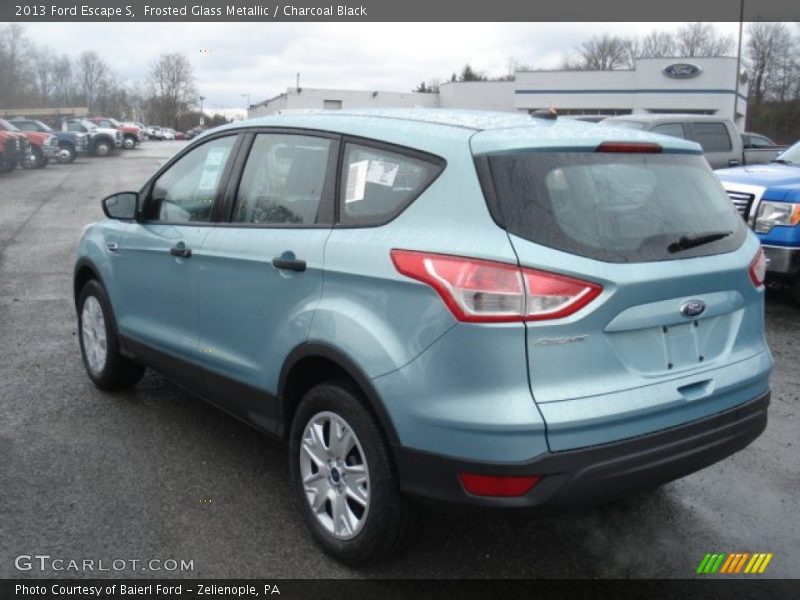 Frosted Glass Metallic / Charcoal Black 2013 Ford Escape S