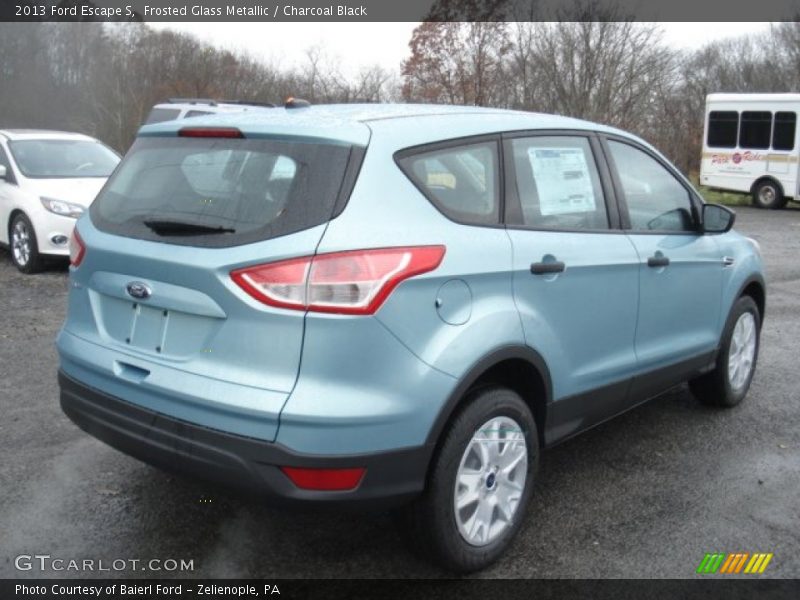 Frosted Glass Metallic / Charcoal Black 2013 Ford Escape S