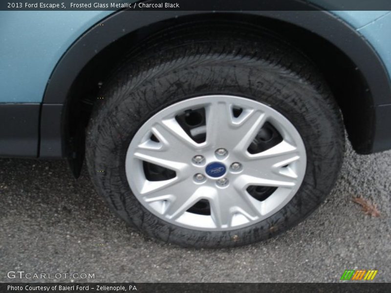 Frosted Glass Metallic / Charcoal Black 2013 Ford Escape S