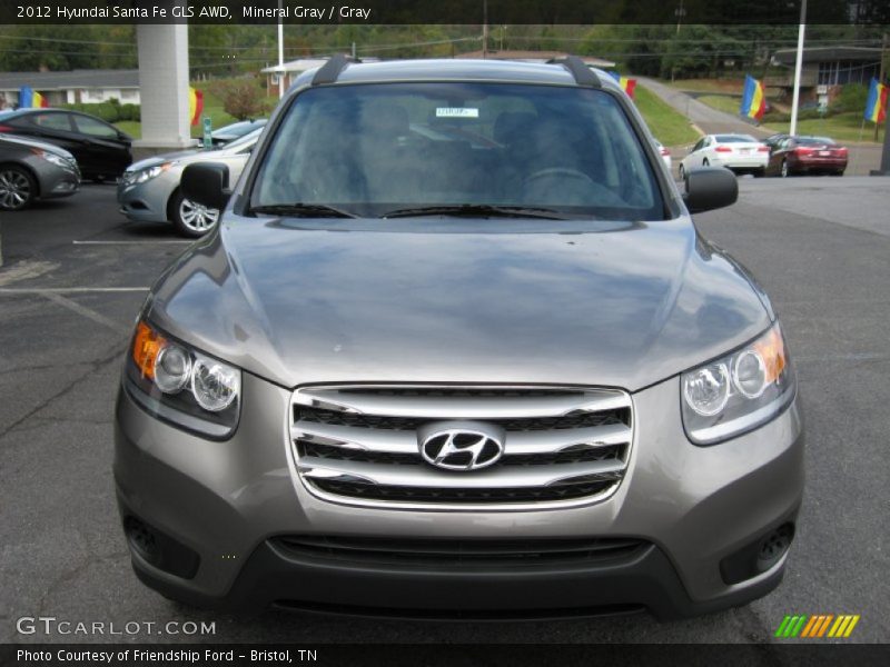 Mineral Gray / Gray 2012 Hyundai Santa Fe GLS AWD