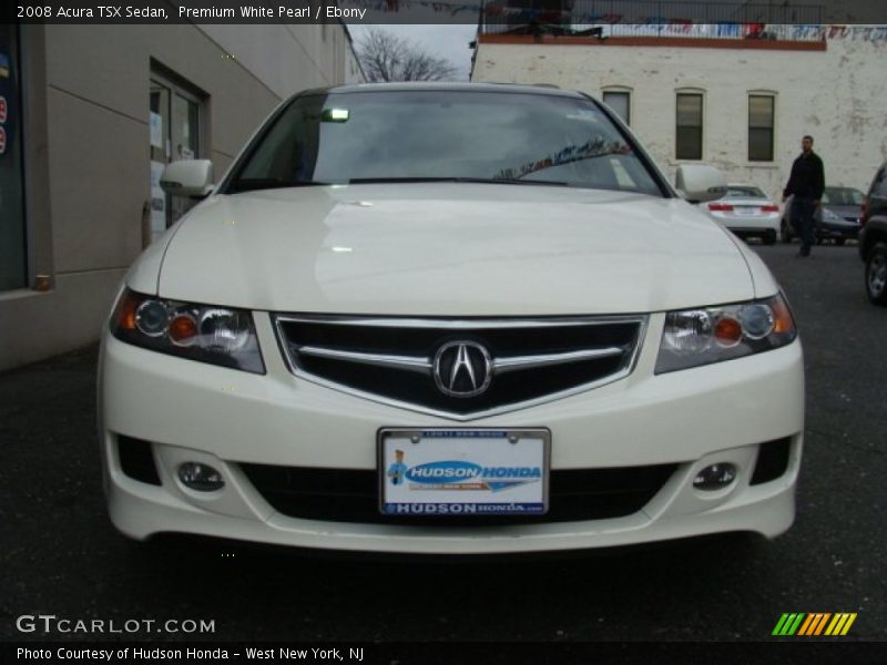Premium White Pearl / Ebony 2008 Acura TSX Sedan