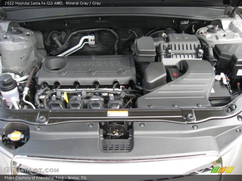 Mineral Gray / Gray 2012 Hyundai Santa Fe GLS AWD