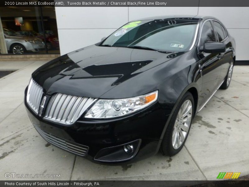 Tuxedo Black Metallic / Charcoal Black/Fine Line Ebony 2010 Lincoln MKS EcoBoost AWD