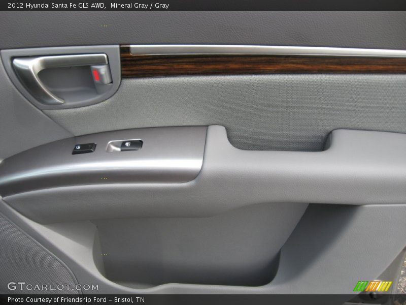 Mineral Gray / Gray 2012 Hyundai Santa Fe GLS AWD