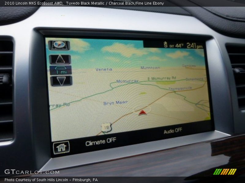 Navigation of 2010 MKS EcoBoost AWD