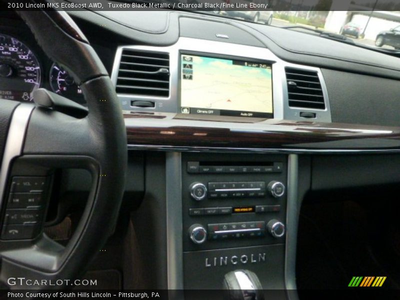 Tuxedo Black Metallic / Charcoal Black/Fine Line Ebony 2010 Lincoln MKS EcoBoost AWD