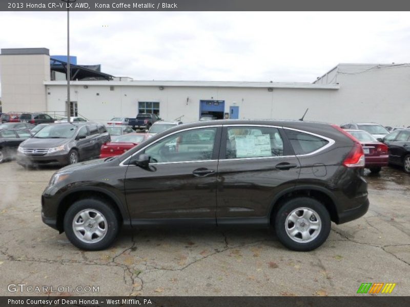 Kona Coffee Metallic / Black 2013 Honda CR-V LX AWD