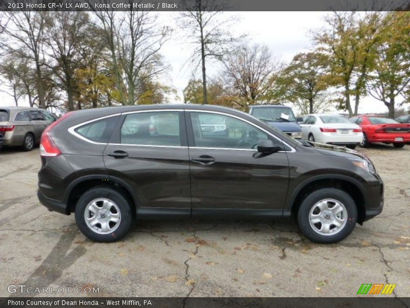 Kona Coffee Metallic / Black 2013 Honda CR-V LX AWD