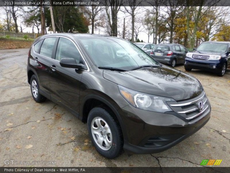 Kona Coffee Metallic / Black 2013 Honda CR-V LX AWD