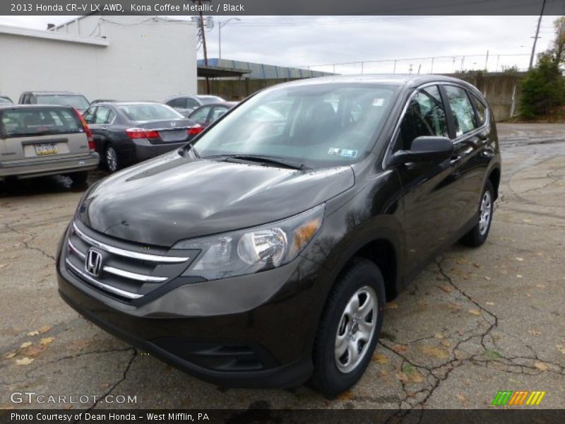Kona Coffee Metallic / Black 2013 Honda CR-V LX AWD