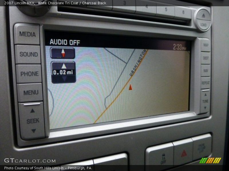 White Chocolate Tri Coat / Charcoal Black 2007 Lincoln MKX