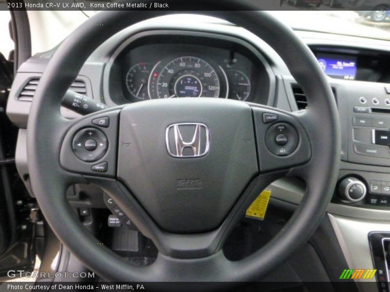 Kona Coffee Metallic / Black 2013 Honda CR-V LX AWD