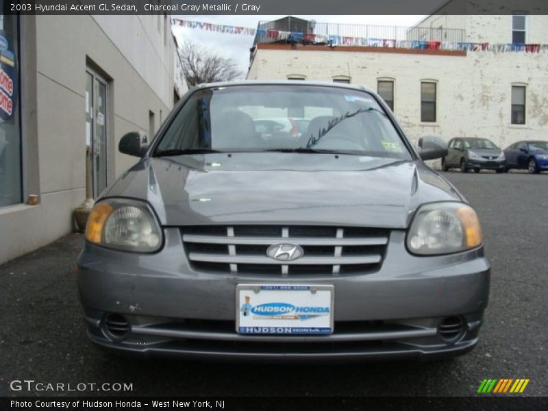 Charcoal Gray Metallic / Gray 2003 Hyundai Accent GL Sedan