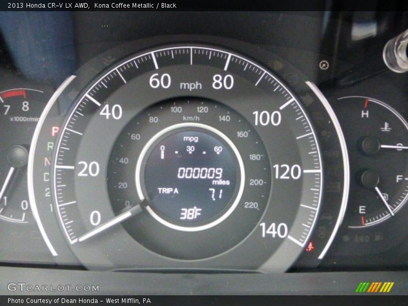 Kona Coffee Metallic / Black 2013 Honda CR-V LX AWD