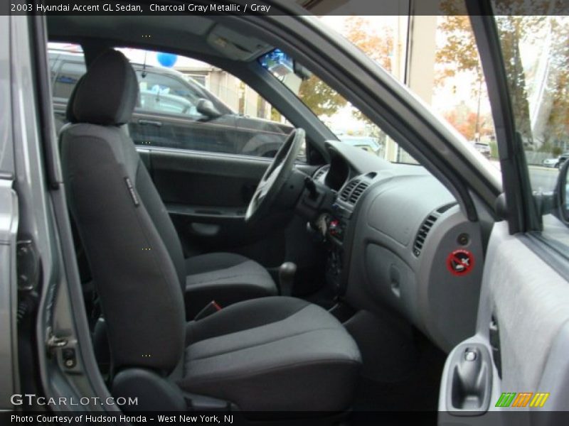 Charcoal Gray Metallic / Gray 2003 Hyundai Accent GL Sedan