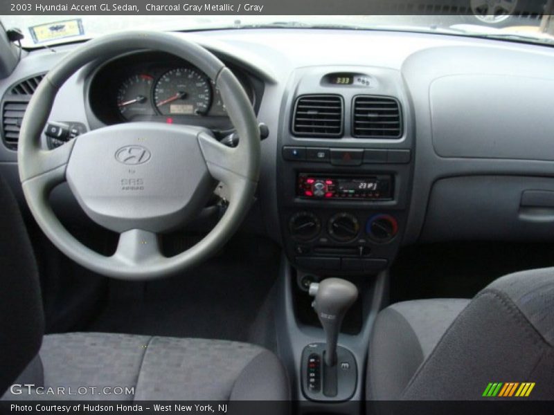 Charcoal Gray Metallic / Gray 2003 Hyundai Accent GL Sedan