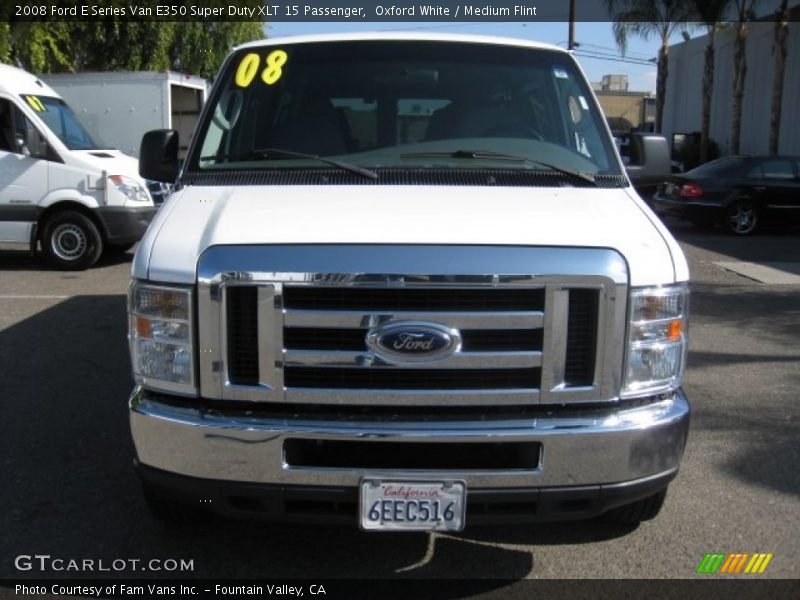 Oxford White / Medium Flint 2008 Ford E Series Van E350 Super Duty XLT 15 Passenger