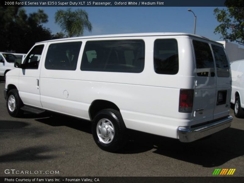 Oxford White / Medium Flint 2008 Ford E Series Van E350 Super Duty XLT 15 Passenger