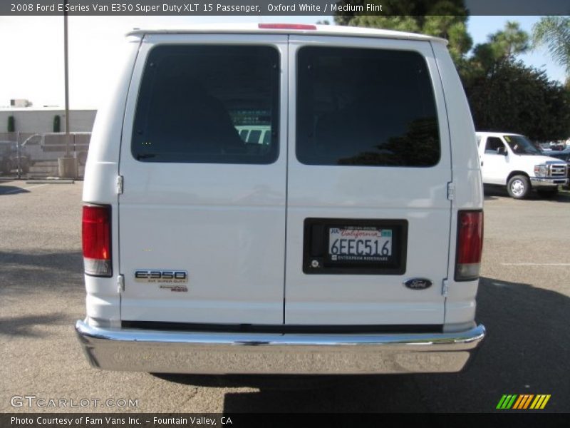 Oxford White / Medium Flint 2008 Ford E Series Van E350 Super Duty XLT 15 Passenger