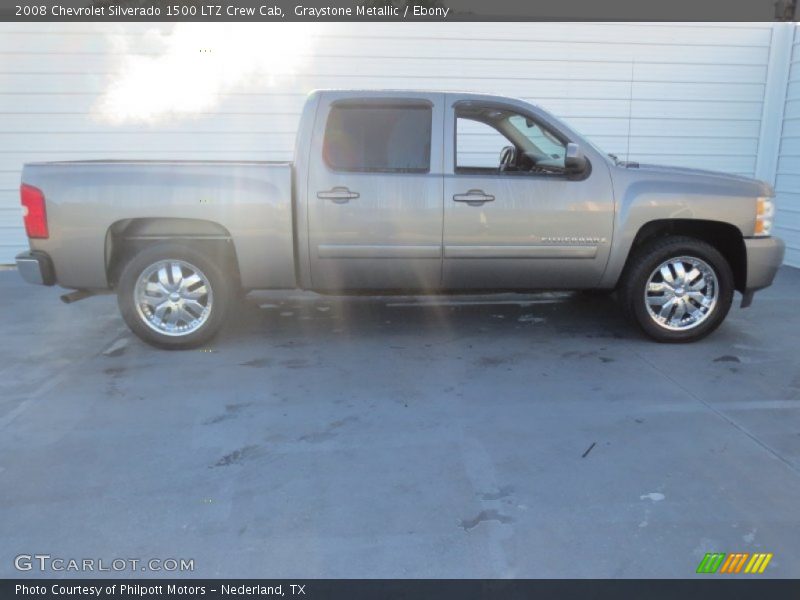 Graystone Metallic / Ebony 2008 Chevrolet Silverado 1500 LTZ Crew Cab