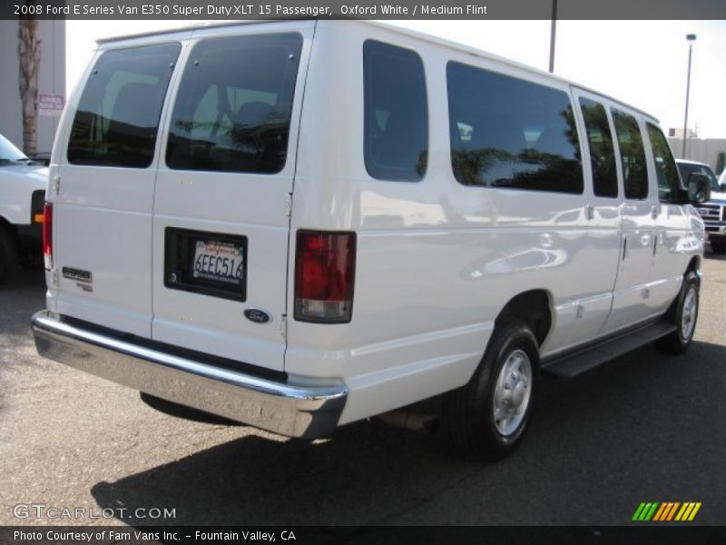 Oxford White / Medium Flint 2008 Ford E Series Van E350 Super Duty XLT 15 Passenger