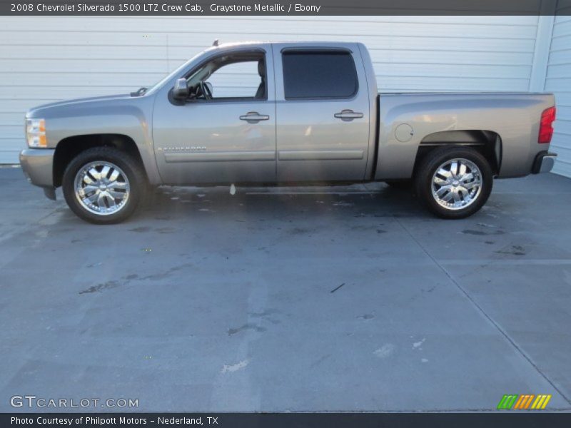 Graystone Metallic / Ebony 2008 Chevrolet Silverado 1500 LTZ Crew Cab