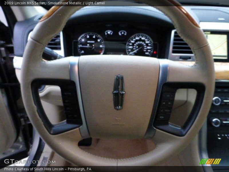 Smokestone Metallic / Light Camel 2009 Lincoln MKS Sedan