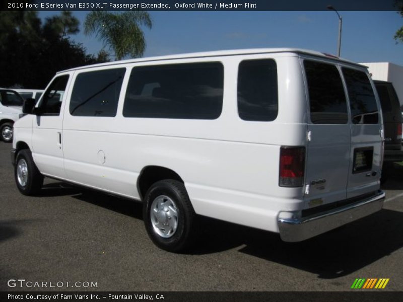 Oxford White / Medium Flint 2010 Ford E Series Van E350 XLT Passenger Extended