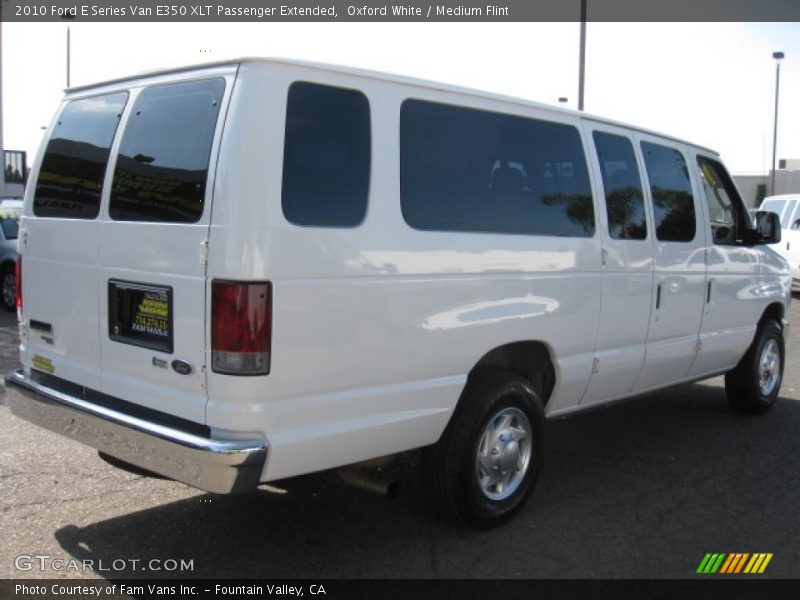 Oxford White / Medium Flint 2010 Ford E Series Van E350 XLT Passenger Extended