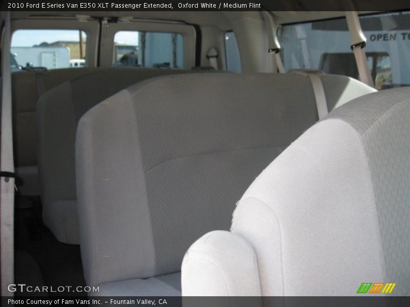Oxford White / Medium Flint 2010 Ford E Series Van E350 XLT Passenger Extended
