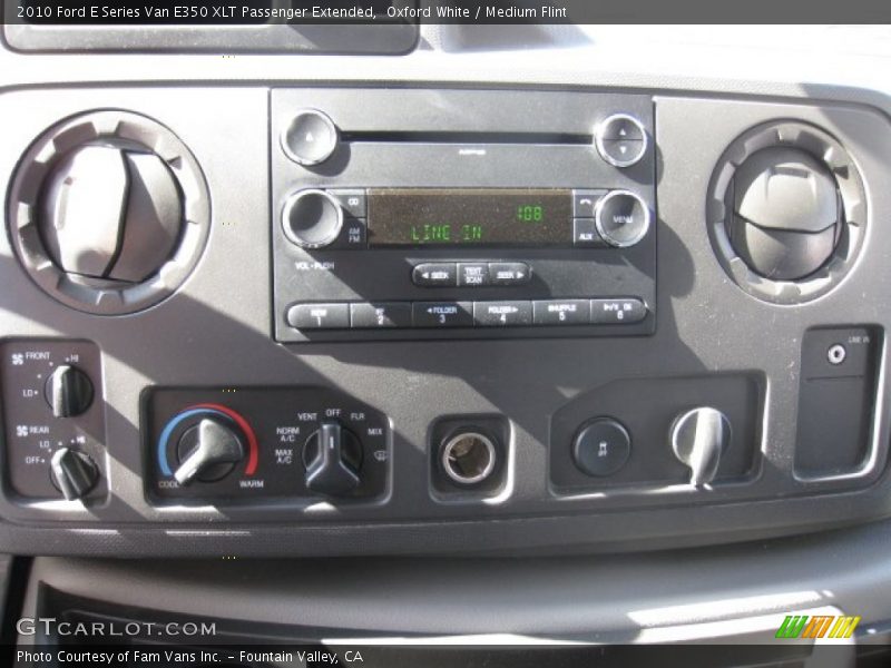 Oxford White / Medium Flint 2010 Ford E Series Van E350 XLT Passenger Extended
