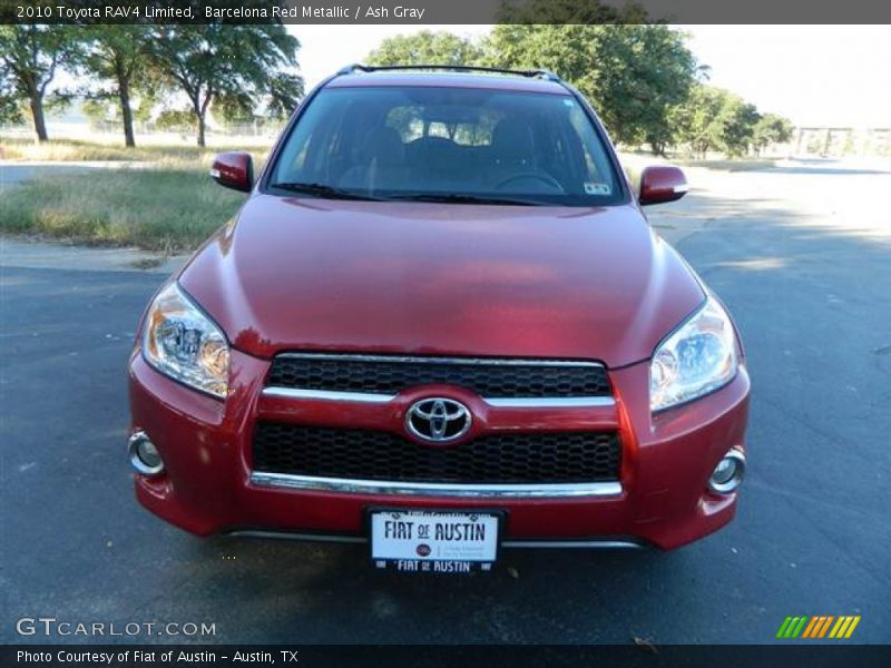 Barcelona Red Metallic / Ash Gray 2010 Toyota RAV4 Limited