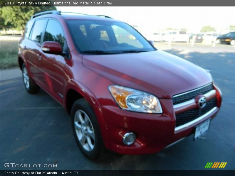 Barcelona Red Metallic / Ash Gray 2010 Toyota RAV4 Limited