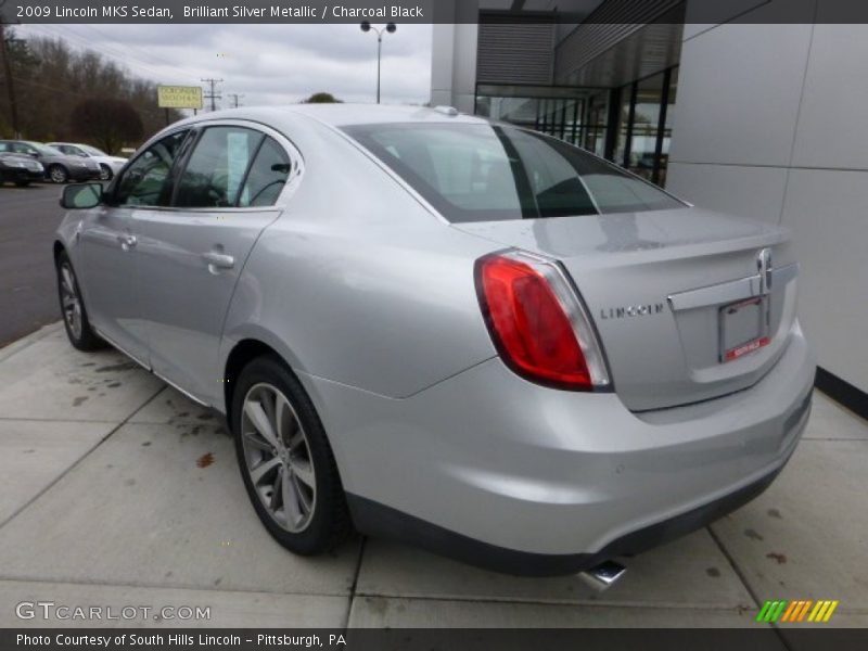 Brilliant Silver Metallic / Charcoal Black 2009 Lincoln MKS Sedan