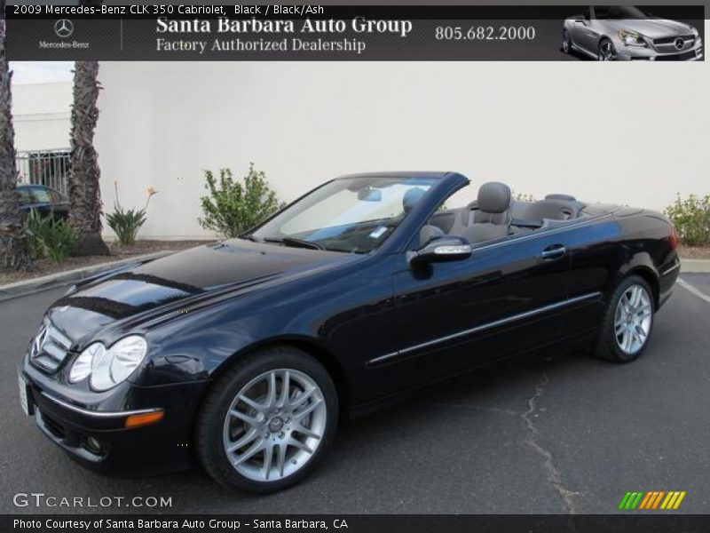 Black / Black/Ash 2009 Mercedes-Benz CLK 350 Cabriolet