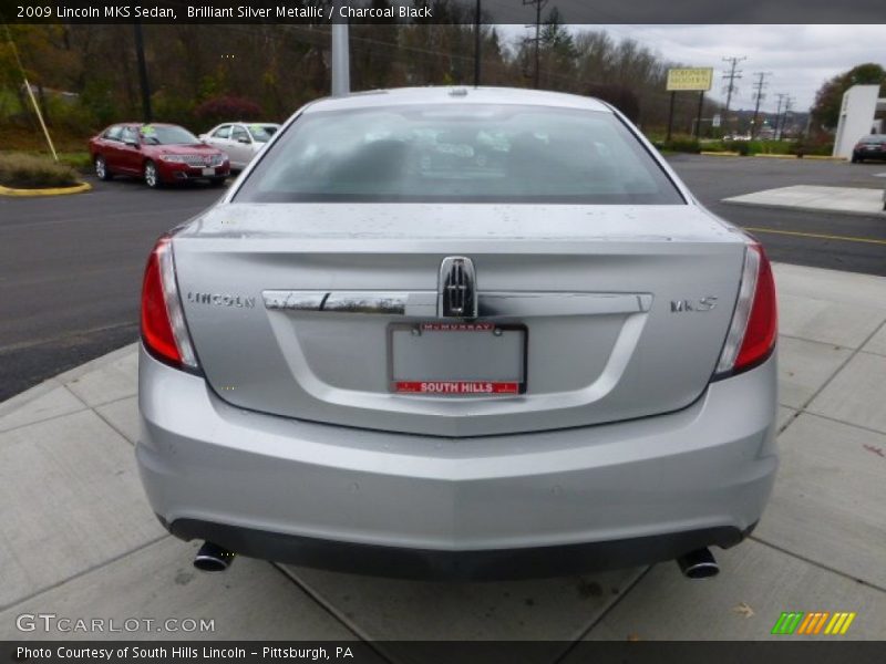 Brilliant Silver Metallic / Charcoal Black 2009 Lincoln MKS Sedan