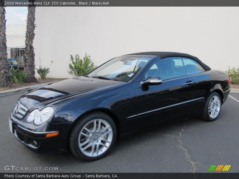 Black / Black/Ash 2009 Mercedes-Benz CLK 350 Cabriolet
