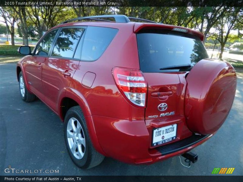 Barcelona Red Metallic / Ash Gray 2010 Toyota RAV4 Limited