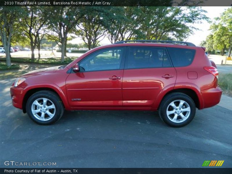 Barcelona Red Metallic / Ash Gray 2010 Toyota RAV4 Limited