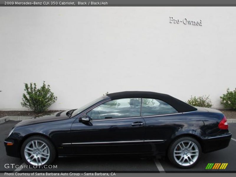 Black / Black/Ash 2009 Mercedes-Benz CLK 350 Cabriolet