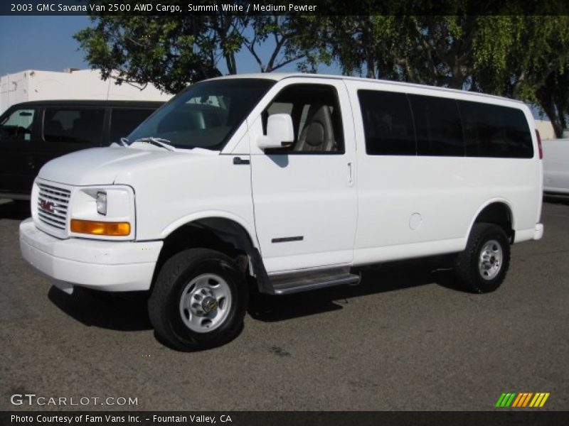  2003 Savana Van 2500 AWD Cargo Summit White