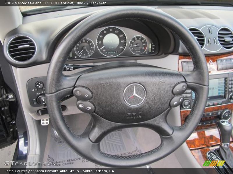 Black / Black/Ash 2009 Mercedes-Benz CLK 350 Cabriolet