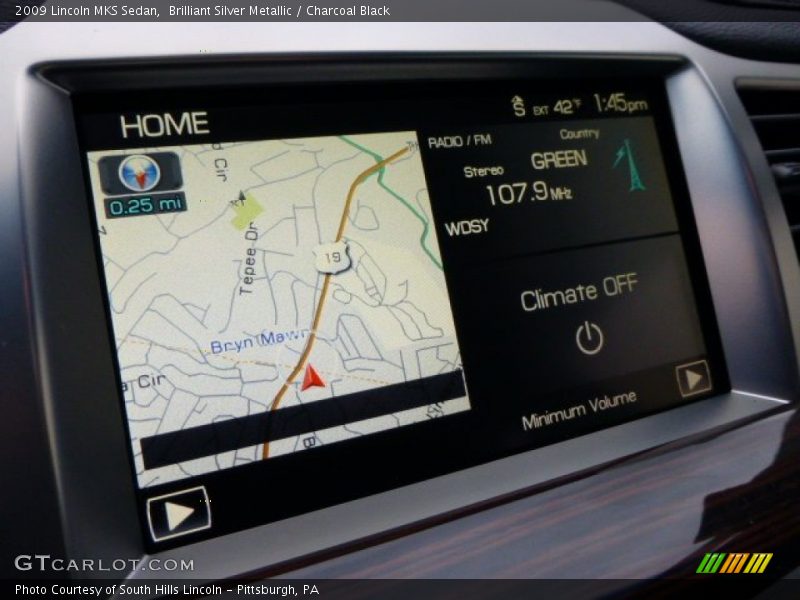 Brilliant Silver Metallic / Charcoal Black 2009 Lincoln MKS Sedan