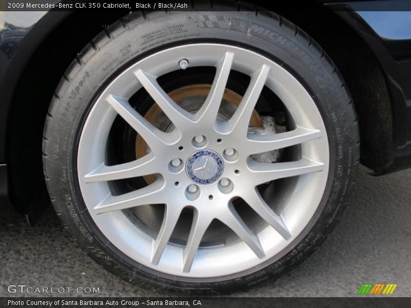 Black / Black/Ash 2009 Mercedes-Benz CLK 350 Cabriolet