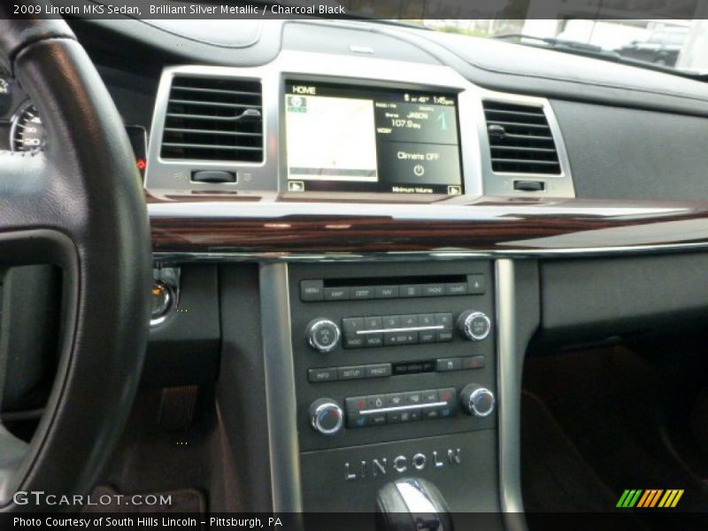 Brilliant Silver Metallic / Charcoal Black 2009 Lincoln MKS Sedan