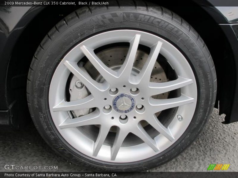 Black / Black/Ash 2009 Mercedes-Benz CLK 350 Cabriolet