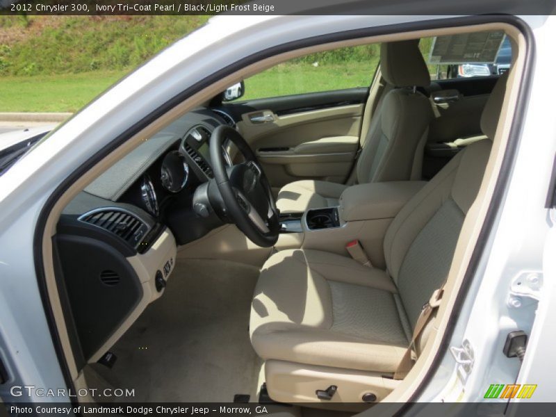 Ivory Tri-Coat Pearl / Black/Light Frost Beige 2012 Chrysler 300